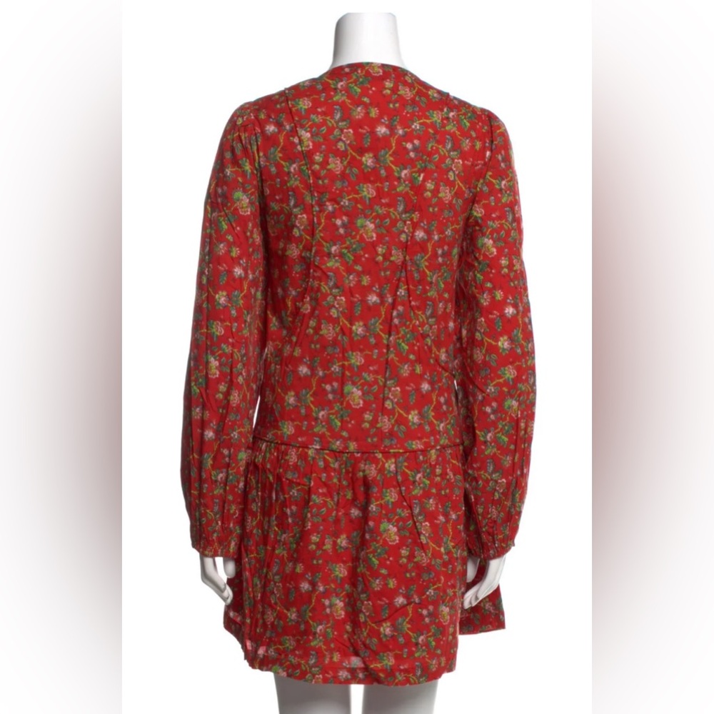 Rhode Bow Mini Dress in Red Floral XS - Picture 3 of 3